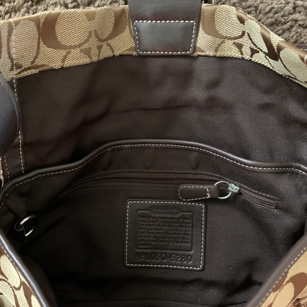 Coach 6280 Brown Soho Signature Bag Jacquad - Picture 6 of 9